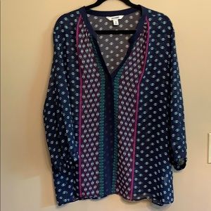Old Navy Printed Chiffon Blouse